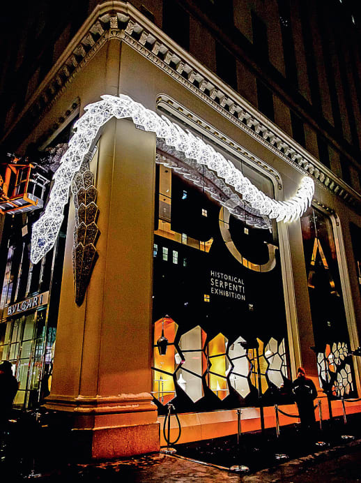 Schmucke Schlange: Bulgari Event an der Fifth Avenue