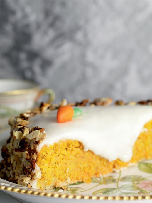 Rezept für Carrot Cake mit weisser Glasur