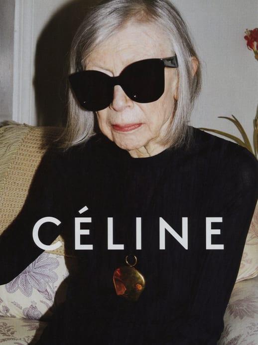 Kampagne 2015: Céline wirbt mit Joan Didion