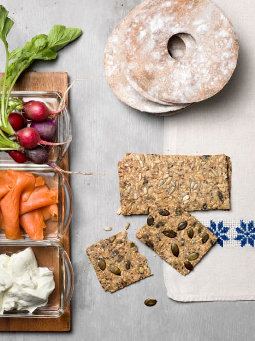 Rezept für ein schwedisches Frühstück: Knäckebröd