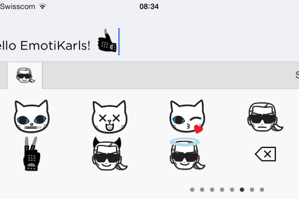 EmotiKarls: Emoticons von Karl Lagerfeld als App