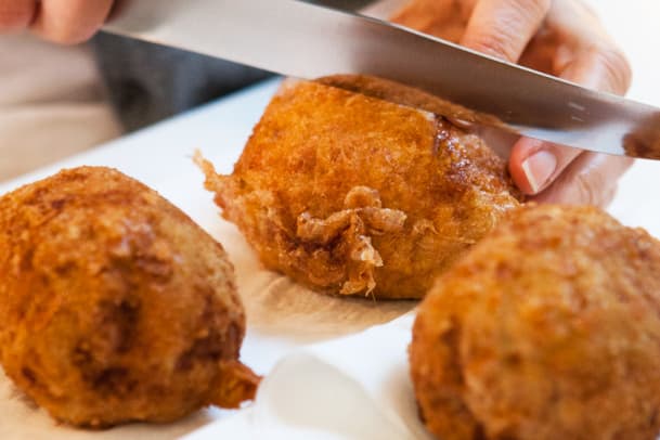 Rezept für frittierte Enteneier