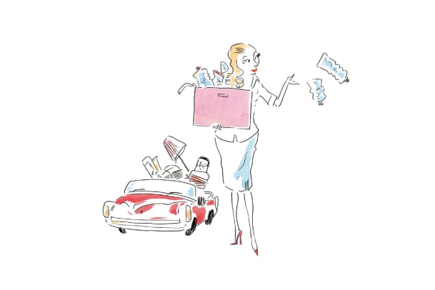 Entsorgung - Aufstieg mit Abfall