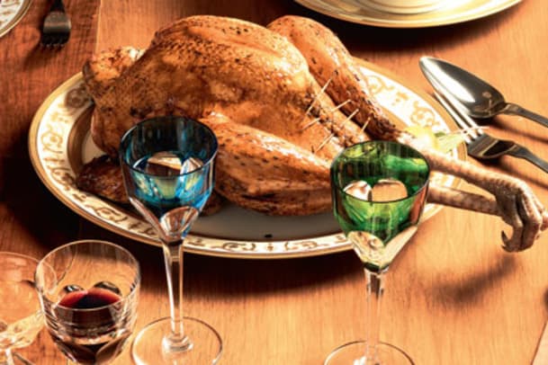 Rezept für den Truthahn zum Weihnachts-Menü