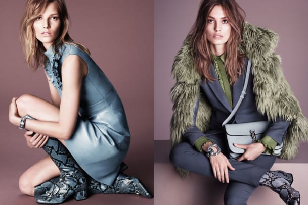Laufstegmodels für die Werbekampagne 2014 von Gucci
