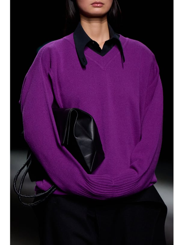 Fashionweek-Runway-Issey Miyake-Jumper-purple