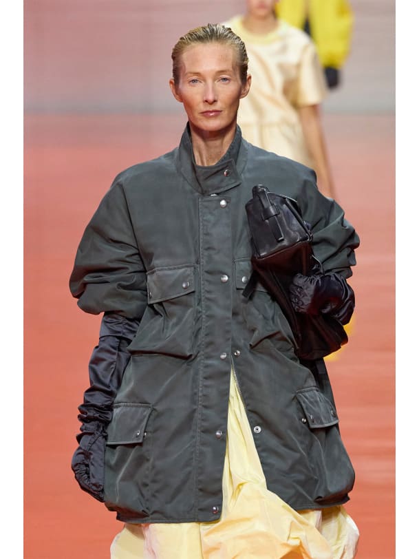 Übergangsjacke Utility-Jacke Prada SS26 grau