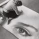 Marie Ottomann-Rothacher bei der Arbeit im Atelier von Hans Peter Klauser, Zürich, 1960
