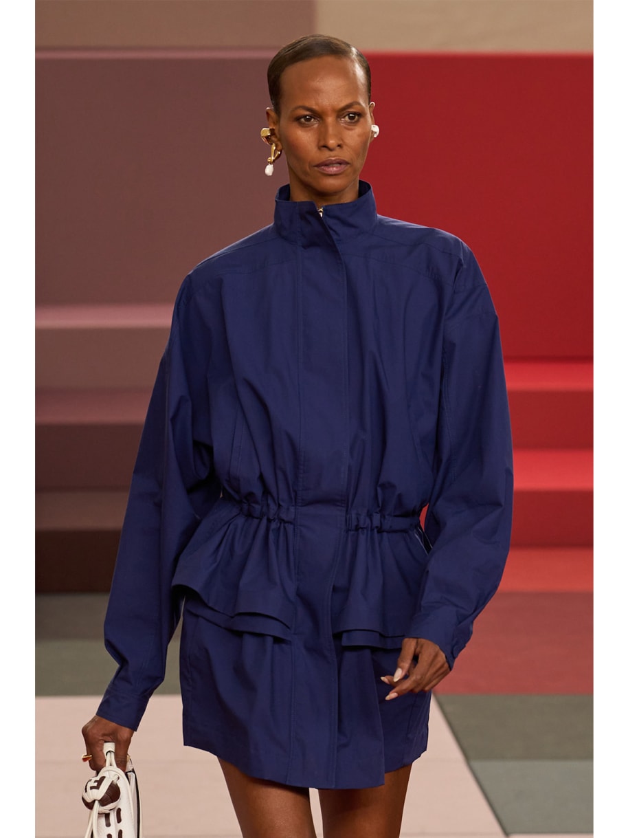 Übergangsjacke Utility-Jacke Prada SS26 blau