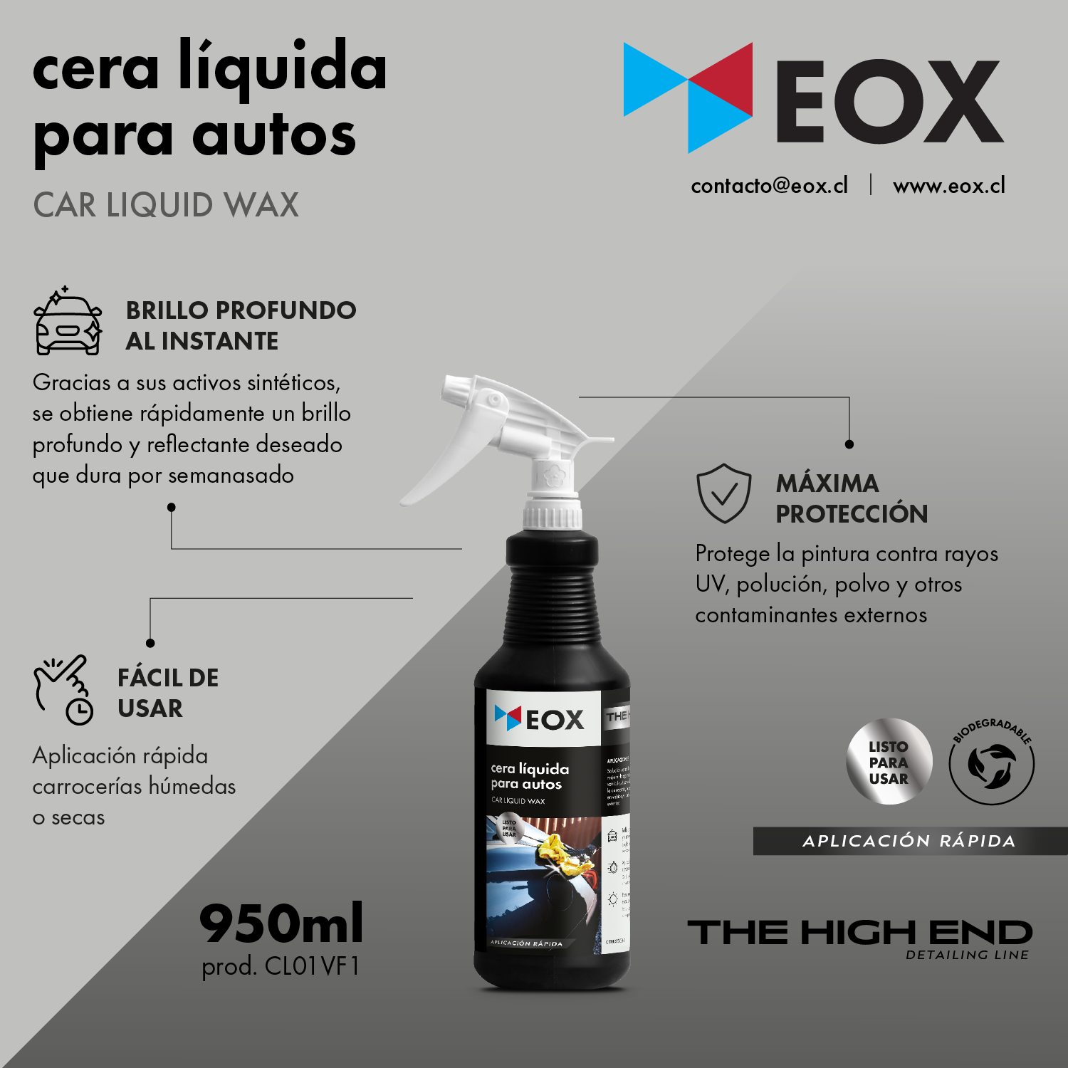 Cera liquida para autos