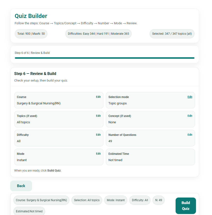 Quiz Builder (preview)