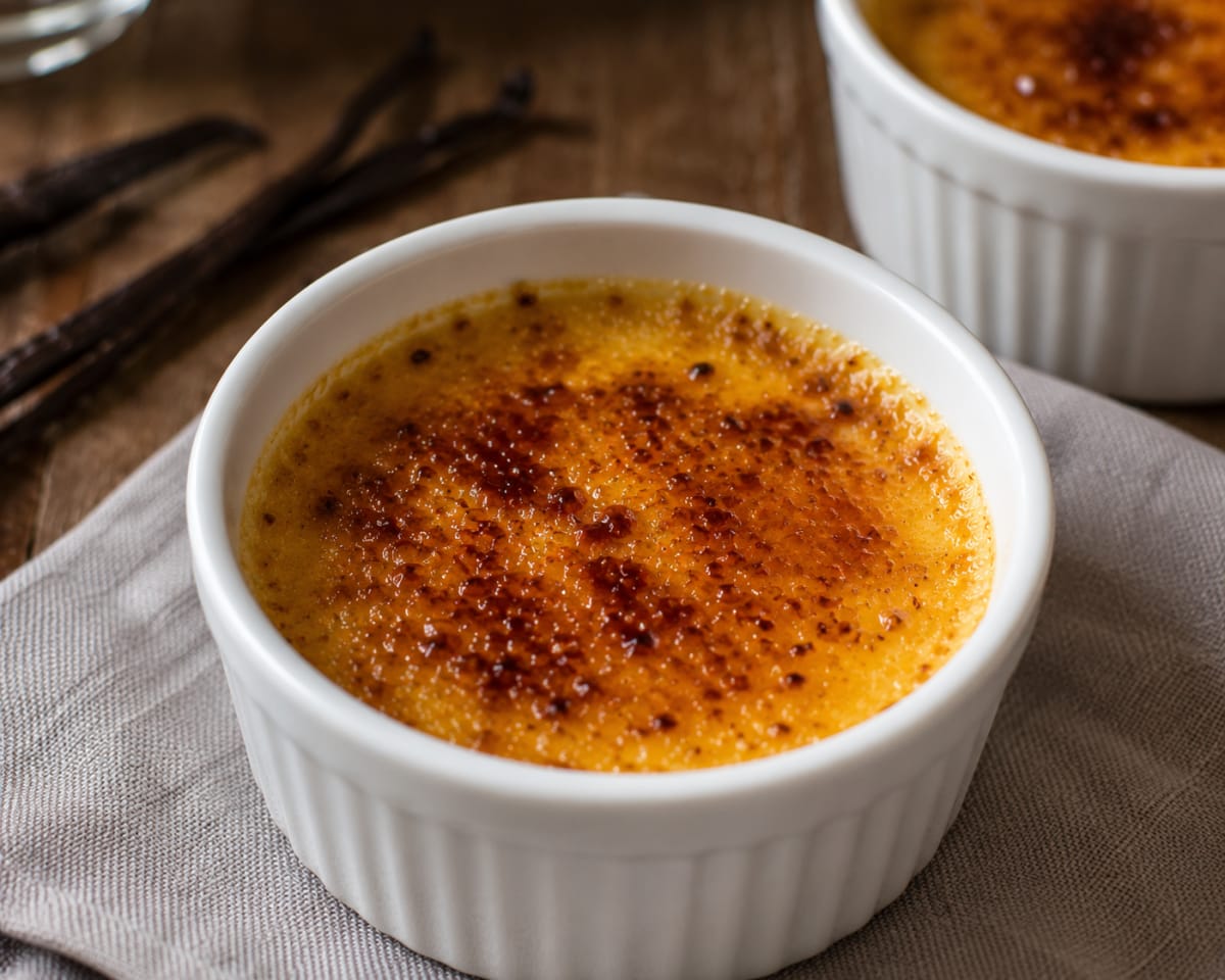 Crème brûlée à la vanille
