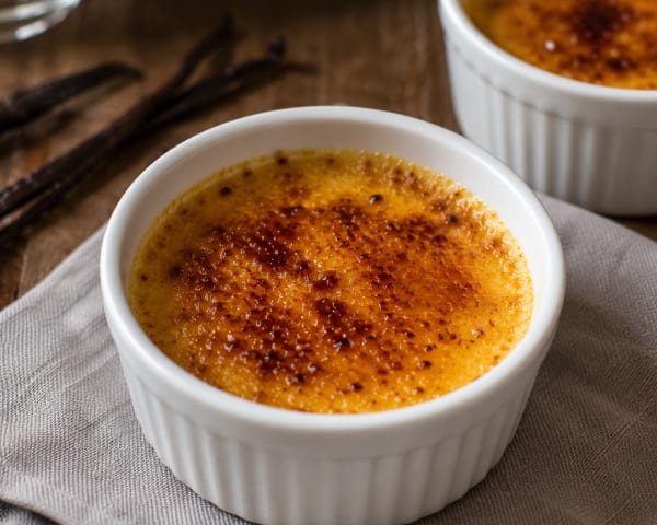 Crème brûlée à la vanille