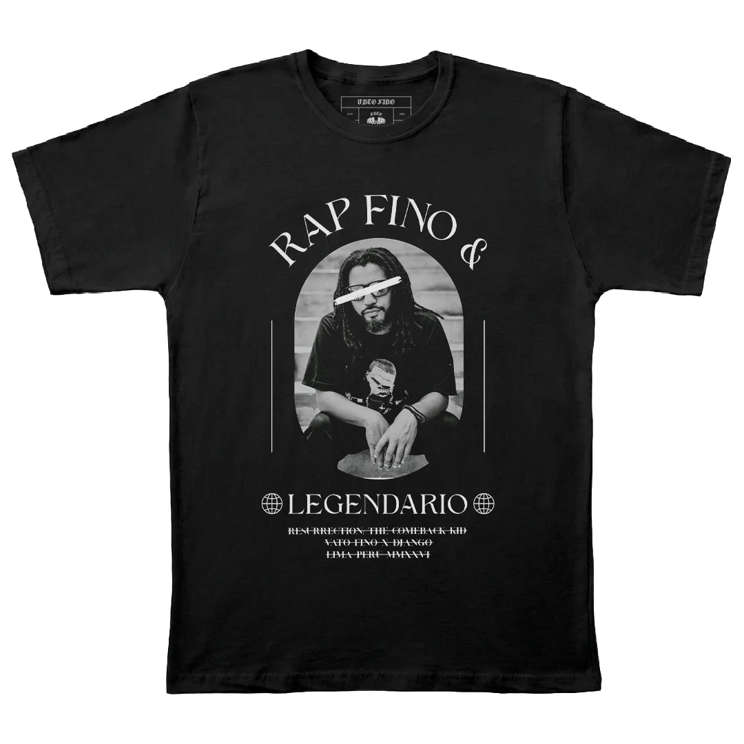 Camiseta insignia de la colaboración Vato Fino x Django