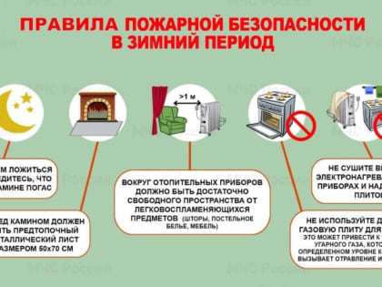Напоминаем жителям Каширы правила пожарной безопасности