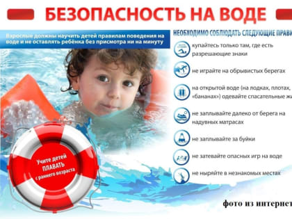 Меры безопасности по предотвращению несчастных случаев с детьми на водных объектах