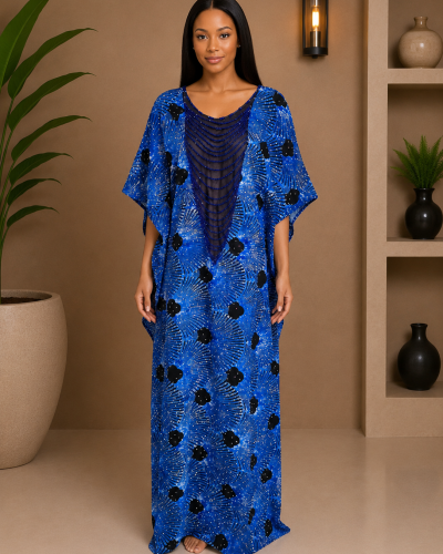 Blue Ankara Dress