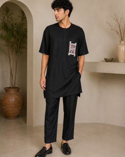 Men's Black 2-piece