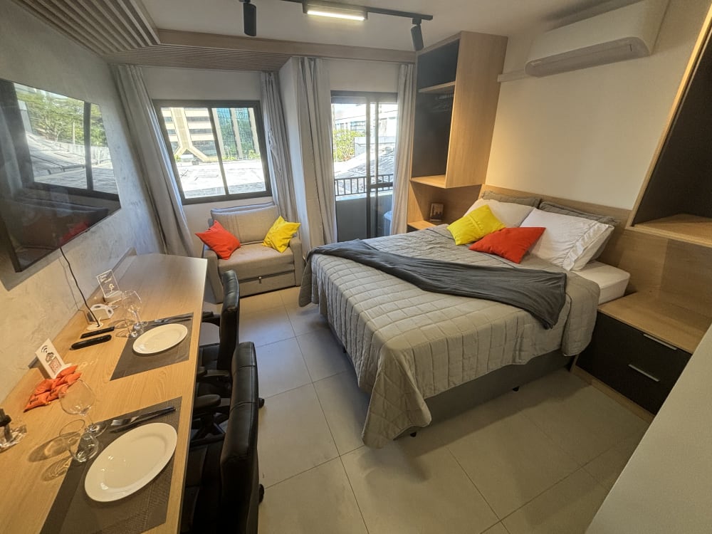 Foto do imóvel Studio Esmeralda - Moema | Shopping Ibirapuera 