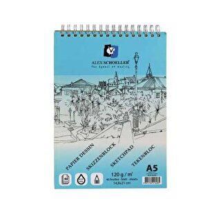 Alex Schoeller Eskiz Blok Defter 120gr A5 40 Yaprak ALX-0285