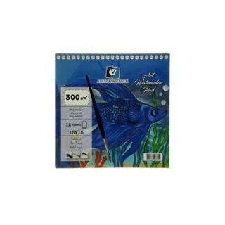 Alex Schoeller 15X15 300Gr 12Li Spiralli Art Sulu Boya Defteri Alx-3954