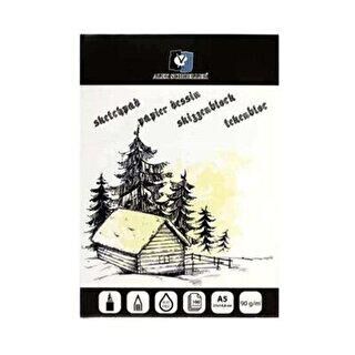 Alex Schoeller Jumbo Eskiz Blok 90 gr A5 100 Yaprak Üstten Yapışkanlı ALX-0282