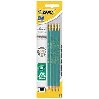 Bic Eco Evolution 655 Hb Silgili Kurşun Kalem 4`lü Blister