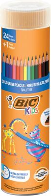 Bic Evo Kuru Boya 24+1 Renk Metal Tüp