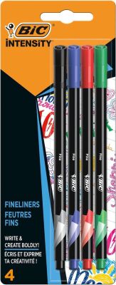 Bic Intensity Fineliner Keçe Uçlu 4`lü Kalem