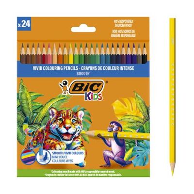 Bic Smooth Kuru Boya Kalemi 24 Renk