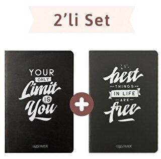 Blackboard Düz Twins 2 Defter Takım