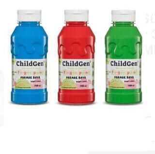 Childgen Süper Yıkanabilir 3Lü Parmak Boya 350 Ml X 3