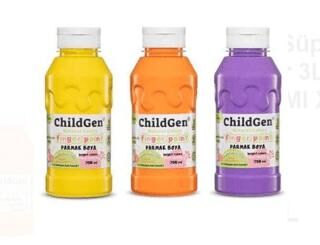 Childgen Süper Yıkanabilir 3Lü Parmak Boya 350 Ml X 3