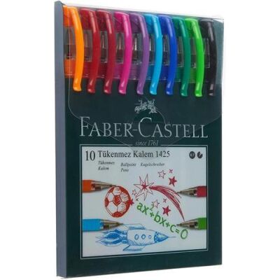 Faber-Castell 1425 Tükenmez Ailesi 10Lu Poşet