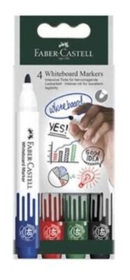 Faber-Castell Beyaz Tahta Kalemi W20 4Lü