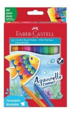 Faber-Castell Comfort Aquarelle Keçeli Kalem 10Lu