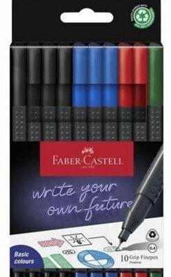 Faber-Castell Grip Finepen Office Box 10Lu