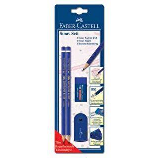 Faber-Castell Sınav Seti 2 Kalem-Silgi-Kalemtraş Blister