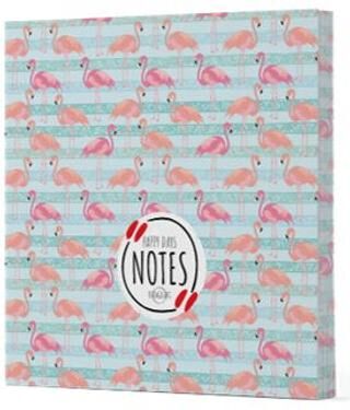 Flamingo 1 - Çizgisiz Yan Boyamalı Defter