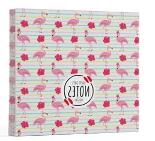 Flamingo 2 - Çizgisiz Yan Boyamalı Defter