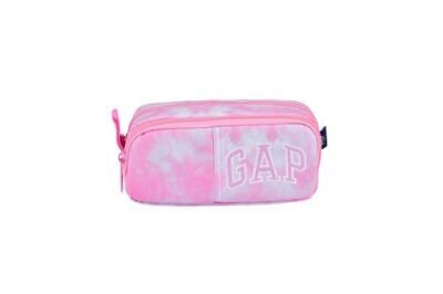 Gap Kids Çift Bölme Kalem Çantası 13382 Pembe Batik Desen