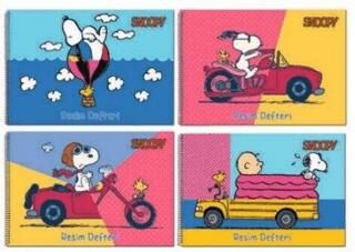 Gıpta 7313 Snoopy Spiralli Resim Defteri 25X35 15 Yaprak