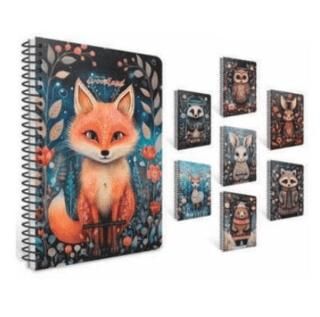Gıpta 7433 Woodland Spiralli Sert Kapak Defter 17X24 120 Kareli