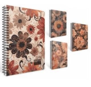 Gıpta 7435 Brown Book Spiralli Sert Kapak Defter 17X24 100 Çizgili