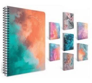 Gıpta 7553 Smoke Spiralli Ofset Pp Kapak Defter A4 80 Çizgili