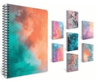 Gıpta 7554 Smoke Spiralli Ofset Pp Kapak Defter A4 80 Kareli