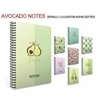 Gıpta Avocado Notes Spiralli Karton Kapak Defter A5 80 Yaprak Çizgili