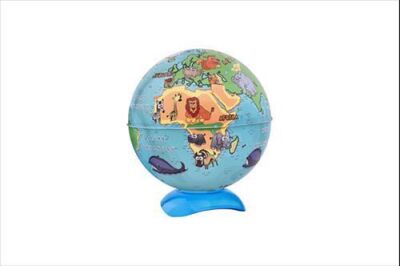 Gürbüz Globe Kalemtraş Hayvanlı Küre 10 Cm
