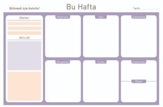 Haftalık Planlayıcı 9
