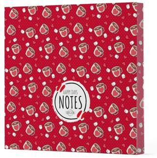 Kahve 9 - Çizgisiz Yan Boyamalı Defter